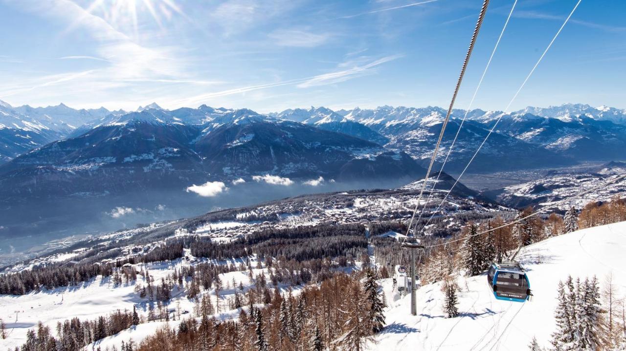 Au Bon Coeur L Golf 5Min L Vue L 4 Pers Leilighet Crans-Montana Eksteriør bilde